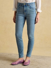 Joules Blue Skinny Fit Mid Rise Jeans - Image 1 of 7
