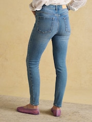 Joules Blue Skinny Fit Mid Rise Jeans - Image 2 of 7