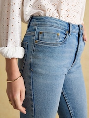 Joules Blue Skinny Fit Mid Rise Jeans - Image 6 of 7