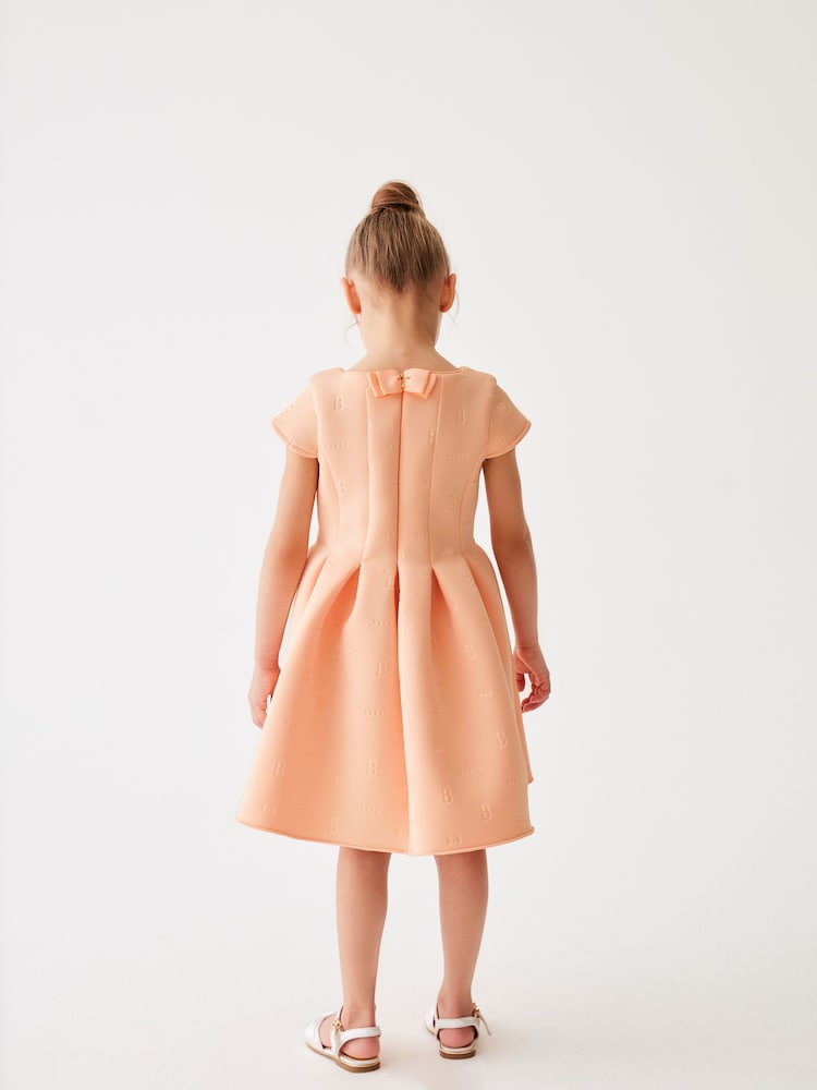 Baker by Ted Baker Navy Embossed Scuba Dress - Image 2 of 8