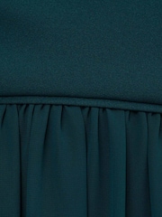 Grün - Adrianna Papell One Shoulder Chiffon-Kleid - Bild 6 von 6