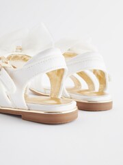 Baker by Ted Baker Girls Satin Sandals with Organza Bow - Image 4 of 6