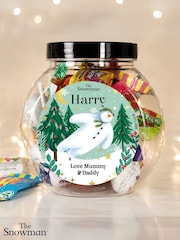 Personalised The Snowman Christmas Wishes Sweet Jar by PMC - Image 1 of 3