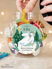 Personalised The Snowman Christmas Wishes Sweet Jar by PMC - Image 2 of 3