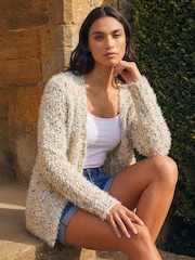 Roman Natural Fluffy Sparkle Cardigan - Image 1 of 4