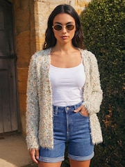 Roman Natural Fluffy Sparkle Cardigan - Image 2 of 4