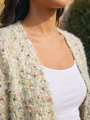 Roman Natural Fluffy Sparkle Cardigan - Image 4 of 4