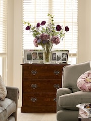 Laura Ashley Dark Chestnut Garrat 3 Drawer Chest - Image 2 of 5