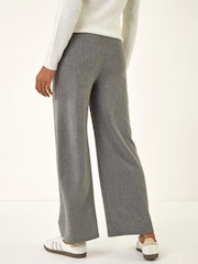 Roman Grey Pinstripe Jersey Stretch Trousers - Image 3 of 4