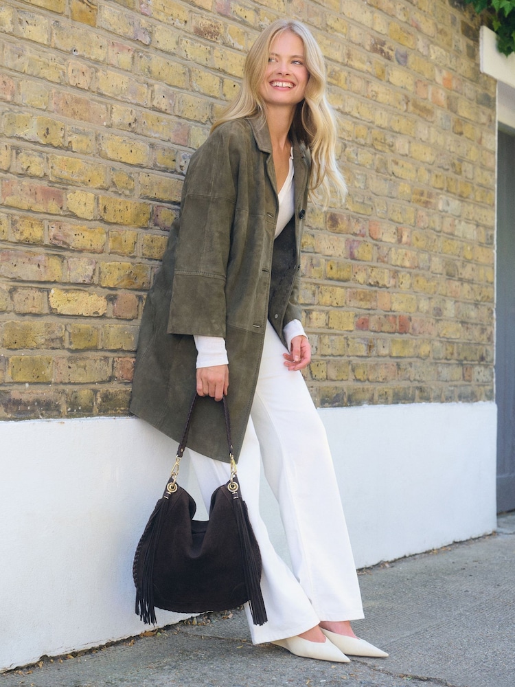Osprey London The Rodeo Suede Hobo Bag - صورة 1 من 7 Osprey London The Rodeo Suede Hobo Bag - صورة 1 من 7