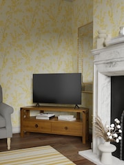 Laura Ashley Honey Gold Balmoral 2 Drawer Corner TV Stand - Image 1 of 6