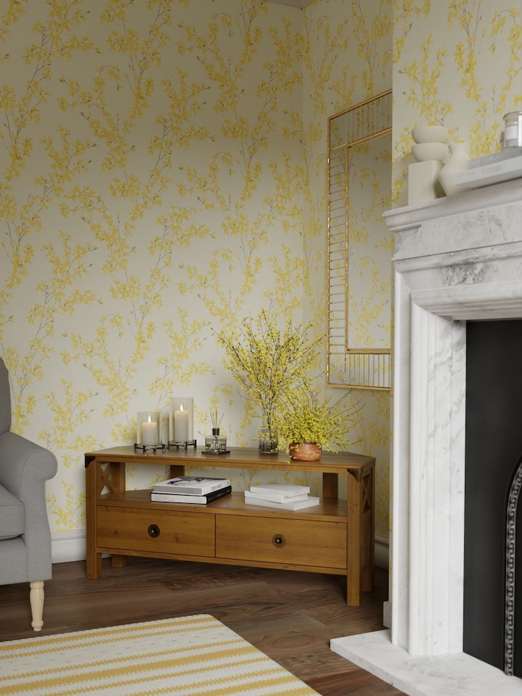 Laura Ashley Honey Gold Balmoral 2 Drawer Corner TV Stand - Image 2 of 6 Laura Ashley Honey Gold Balmoral 2 Drawer Corner TV Stand - Image 2 of 6