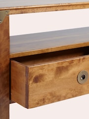 Laura Ashley Honey Gold Balmoral 2 Drawer Corner TV Stand - Image 6 of 6