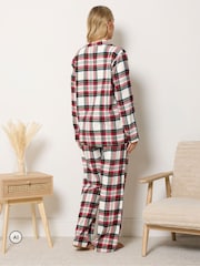 Long Tall Sally Red Check Cotton Pyjamas Set - Image 3 of 6