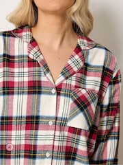 Long Tall Sally Red Check Cotton Pyjamas Set - Image 4 of 6
