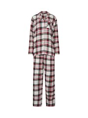 Long Tall Sally Red Check Cotton Pyjamas Set - Image 5 of 6