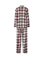 Long Tall Sally Red Check Cotton Pyjamas Set - Image 6 of 6