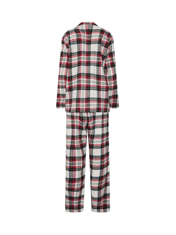Long Tall Sally Red Check Cotton Pyjamas Set - Image 6 of 6