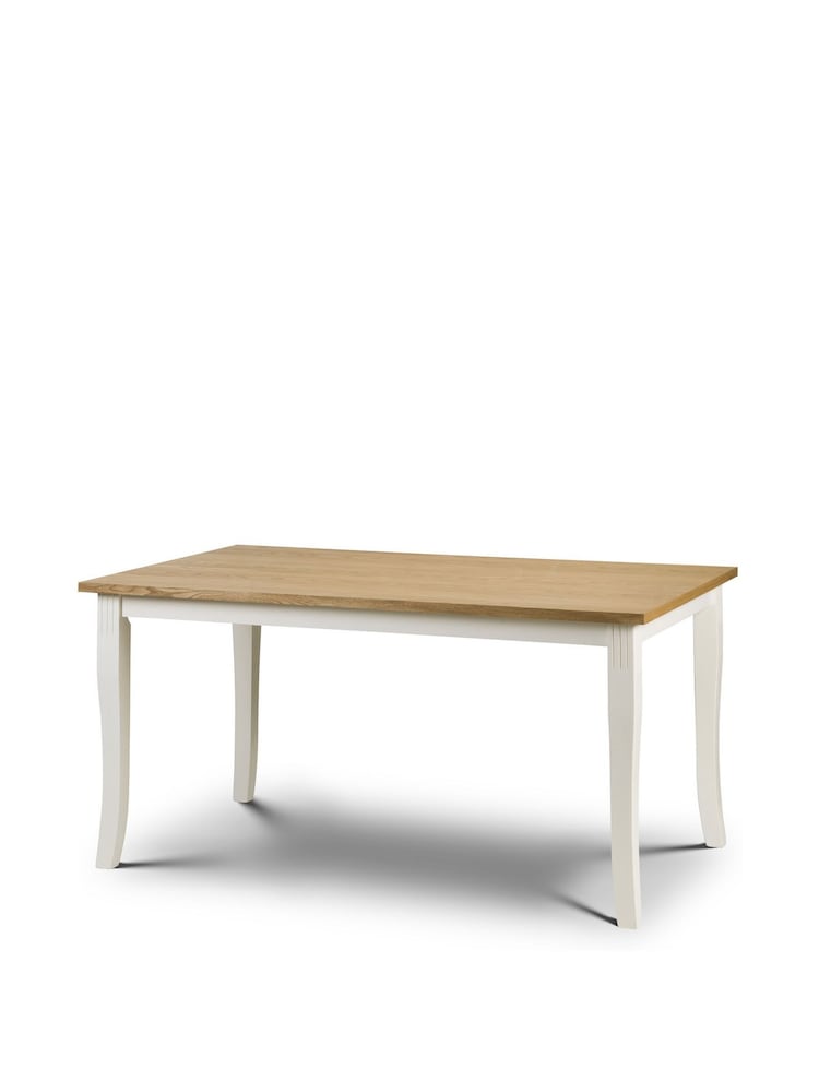 Julian Bowen Cream Davenport Dining Table and 6 Chairs Set - Image 2 of 4