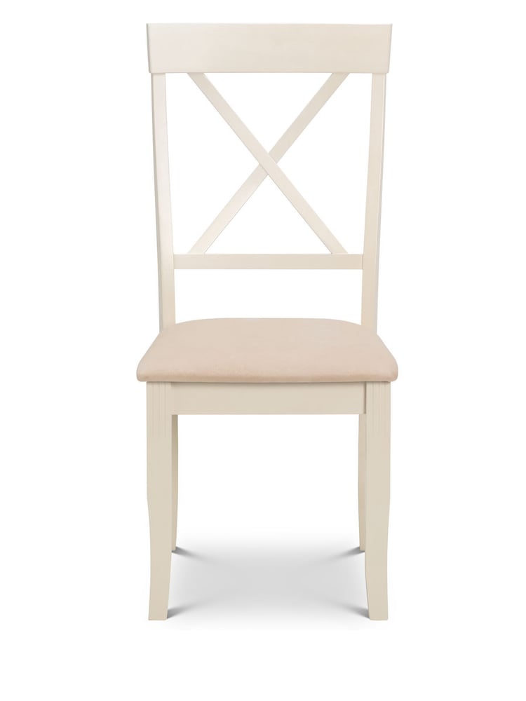 Julian Bowen Cream Davenport Dining Table and 6 Chairs Set - Image 4 of 4