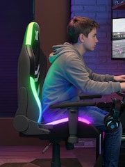 X Rocker Black Agility Compact RGB PC Gaming Chair for Juniors - Image 6 of 6