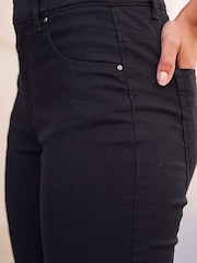 Roman Black Petite Stretch Denim Leggings - Image 4 of 4