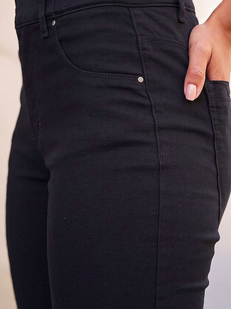 Roman Black Petite Stretch Denim Leggings - Image 4 of 4