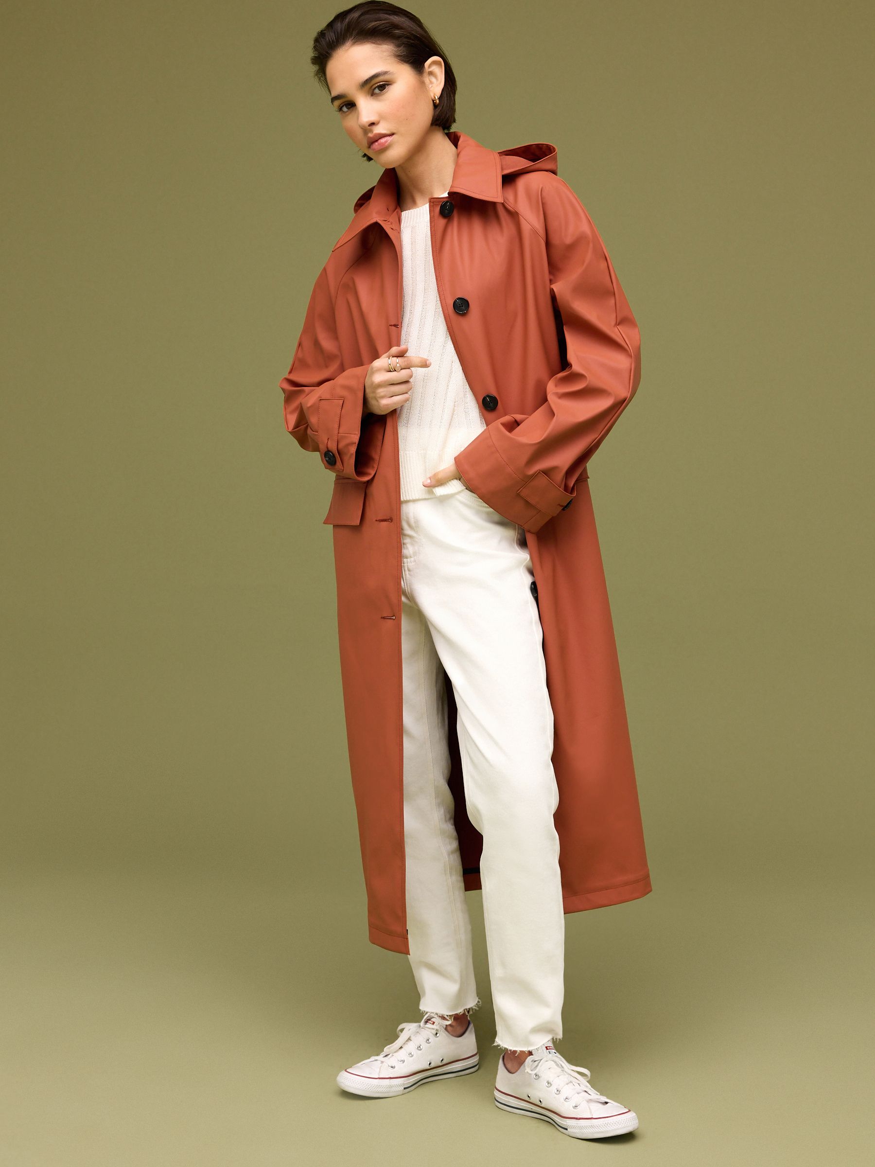 Terracotta trench coat discount