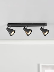 Dar Lighting Black Diza 3 Light Bar Spotlight - Image 1 of 1