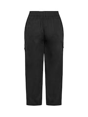 Sort - Yours Curve Cargo Bukser i bomuldspoplin - Billede 6 af 6
