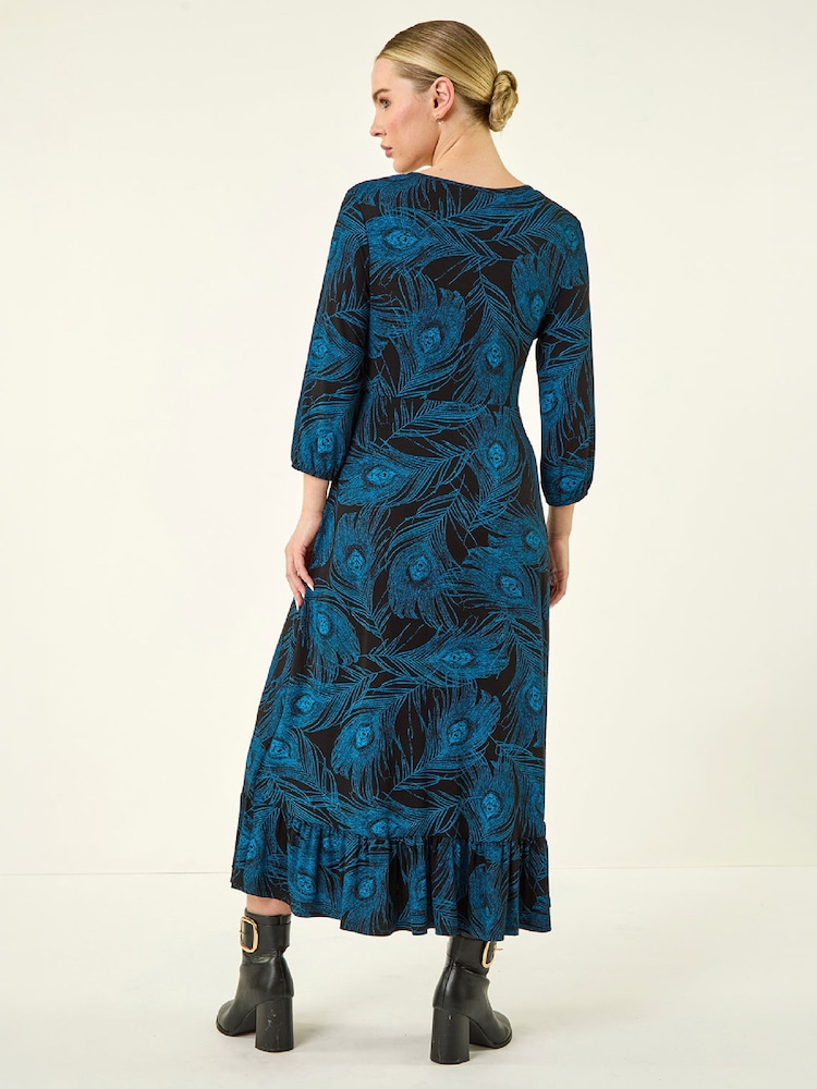 blue feather print dress Buy Roman Petite Keyhole Midi from Next USA related:renata-mini-dress-mesh-burgundy-168 Lining 100% Recycled polyester. Deanna Belted Midi Dress Tamaño:US4