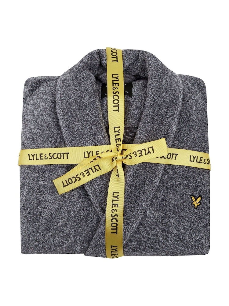 Grey Lyle & Scott Grey Dressing Gown - Image 3 of 3