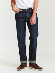 FatFace Blue Denim Straight Dark Vintage Wash Jeans - Image 1 of 3