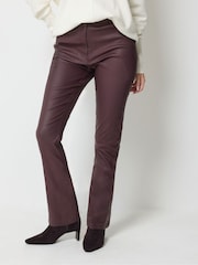 M&Co Purple Coated Bootcut Jeans - Image 1 of 6