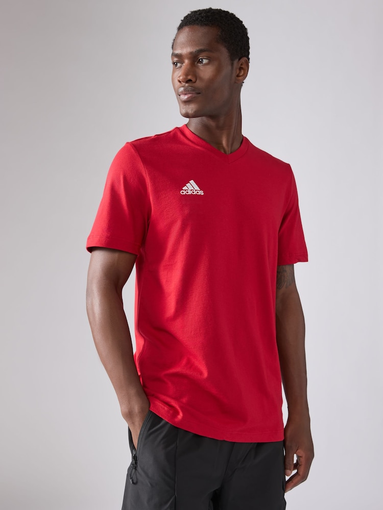 adidas Red Entrada 22 T-Shirt - Image 1 of 4