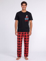 Brands In Red Disney Mickey Mouse Pyjamas - Image 1 of 3