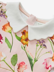 Baker by Ted Baker Pink Floral Collared Ponte Dress - Image 10 of 10