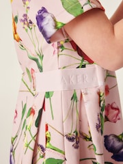Baker by Ted Baker Pink Floral Collared Ponte Dress - Image 5 of 10