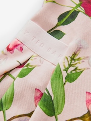 Baker by Ted Baker Pink Floral Collared Ponte Dress - Image 7 of 10