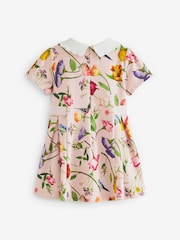 Baker by Ted Baker Pink Floral Collared Ponte Dress - Image 8 of 10
