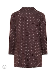 Yours Curve Brown Jersey Shirt - Image 6 of 6