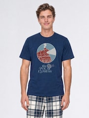 Brands In Blue Polar Express Christmas Pyjamas - Image 2 of 3