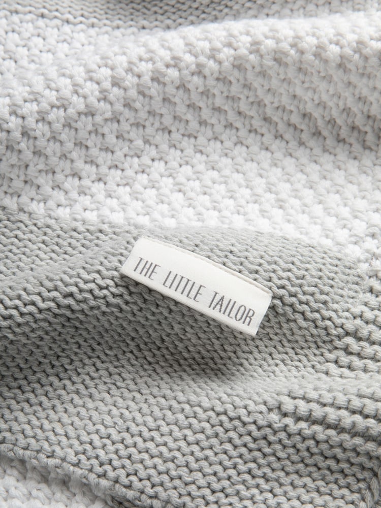 The Little Tailor Large Supersoft Textured Knitted 100% Cotton Blanket - Image 6 of 6