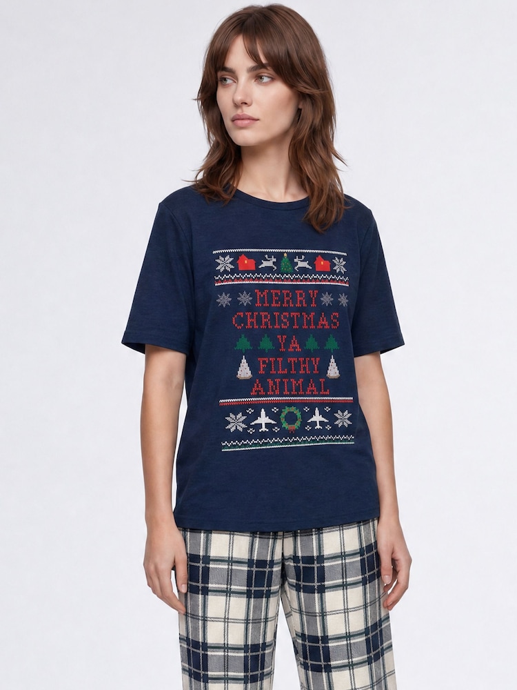 Brands In Blue Home Alone Merry Christmas Pyjamas - Image 2 of 3 Brands In Blue Home Alone Merry Christmas Pyjamas - Image 2 of 3