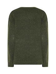 Long Tall Sally Green Button Sleeve Knitted Jumper - Image 6 of 6