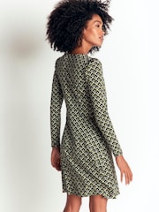 Boden Green Briony Jersey Short Dress - Image 3 of 5