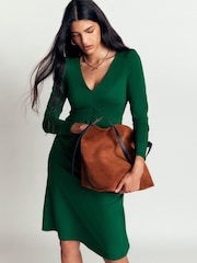 vert foncé - Robe courte en jersey Boden Briony - Image 1 sur 5