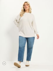 Yours Curve Natural Country Calling Jumper - Image 2 of 6