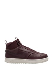 Nike Red Court Vision Mid Trainers - Image 3 of 6