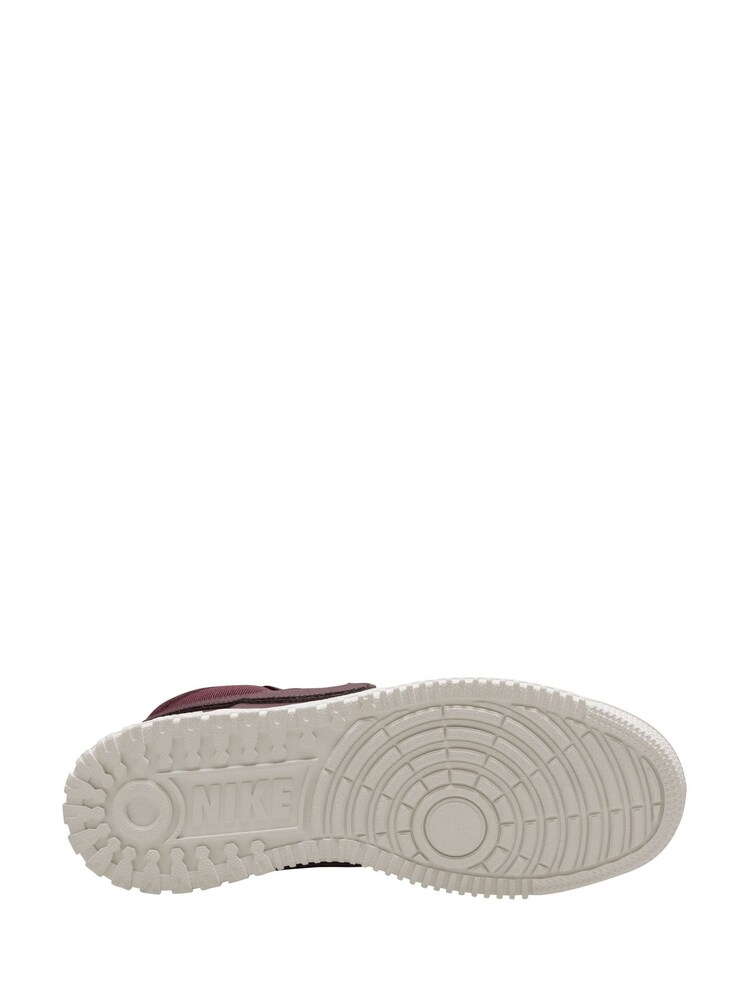 Nike Red Court Vision Mid Trainers - Image 6 of 6